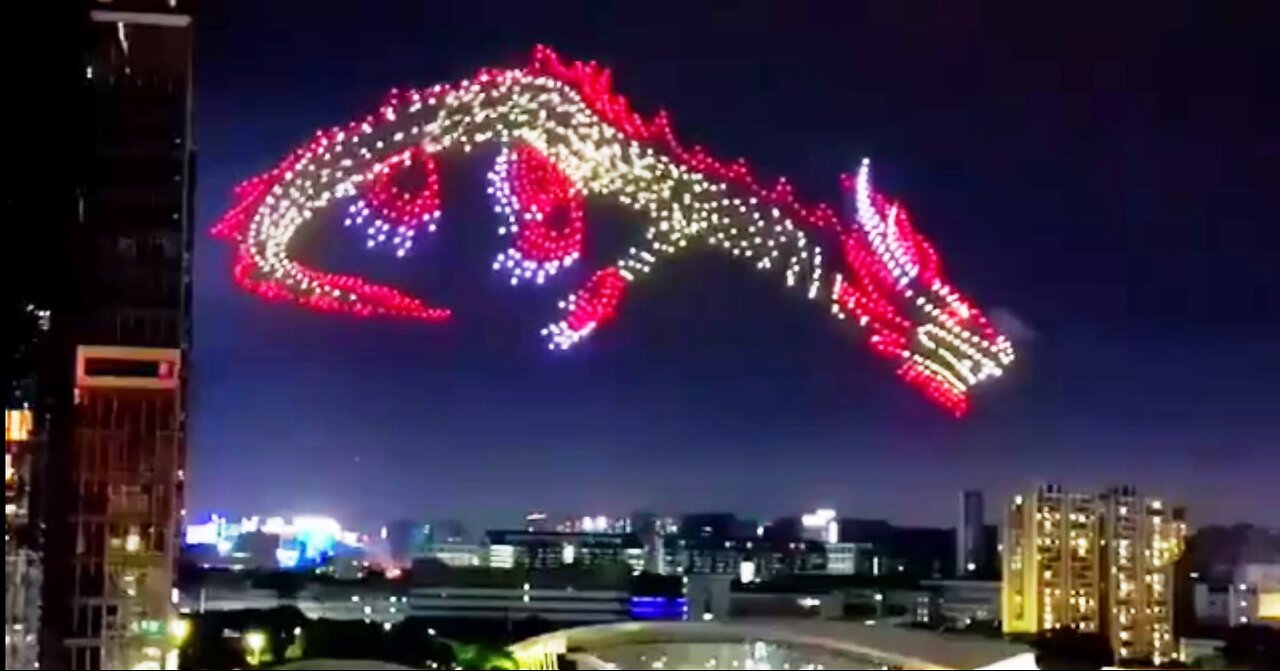 China new year drone show 2039